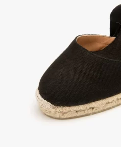 Castañer Carina 10Cm Canvas Sleehak Espadrilles - Zwart