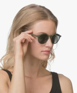Izipizi Sun #D Zonnebril - Kakigroen/Grijze Glazen -Kleding Series Winkel D IZIPIZI SUN D Zonnebril Rond Montuur KakigroenGrijze Glazen 01