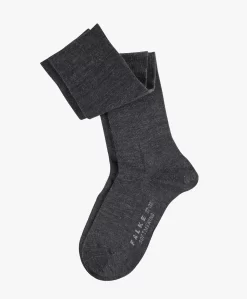 Falke Softmerino Kniekousen - Antracietgrijs Melee -Kleding Series Winkel FALKE Softmerino Kniekousen Antracietgrijs Melee 03 scaled