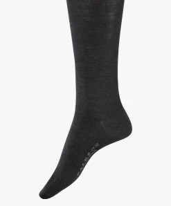 Falke Softmerino Kniekousen - Antracietgrijs Melee -Kleding Series Winkel FALKE Softmerino Sokken Antraciet Grijs Melee 47438 02