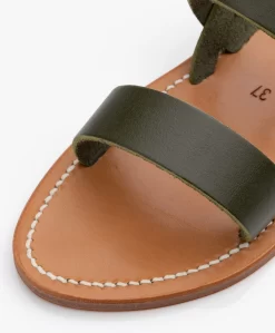 K. Jacques St. Tropez Barigoule Leren Sandalen - Kaki -Kleding Series Winkel K Jacques St Tropez Barigoule Leren Sandalen Kaki 419 scaled