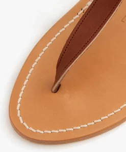 K. Jacques St. Tropez Buffon Leren Sandalen - Kastanjebruin -Kleding Series Winkel K Jacques St Tropez Buffon Leren Sandalen Kastanjebruin 5423 scaled