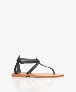 K. Jacques St. Tropez Buffon Leren Sandalen - Ocean