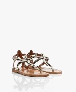 K. Jacques St. Tropez Buffon Leren Print Sandalen - Horsy Zebre -Kleding Series Winkel K Jacques St Tropez Buffon Printed Leren Sandalen Horsy Zebre 6473 scaled