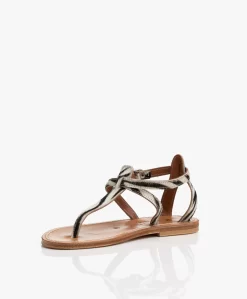 K. Jacques St. Tropez Buffon Leren Print Sandalen - Horsy Zebre -Kleding Series Winkel K Jacques St Tropez Buffon Printed Leren Sandalen Horsy Zebre 6476 scaled