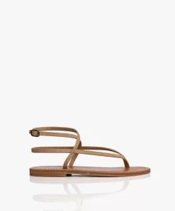 K. Jacques St. Tropez Delta Embossed Croco Sandalen - Geko Zadar