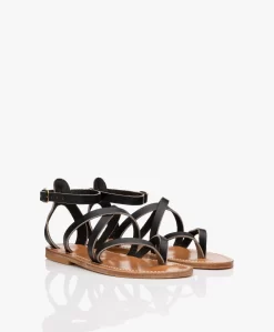 K. Jacques St. Tropez Epicure Leren Sandalen - Zwart -Kleding Series Winkel K Jacques St Tropez Epicure Leren Sandalen Zwart 13 scaled