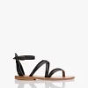 K. Jacques St. Tropez Epicure Leren Sandalen - Zwart