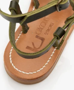 K. Jacques St. Tropez Larissa Leren Sandalen Met Studs - Kaki -Kleding Series Winkel K Jacques St Tropez Larissa Leren Sandalen met Studs Kaki 327 scaled