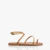 K. Jacques St. Tropez Loki Nubuck Leren Sandalen - Naturel