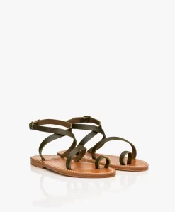 K. Jacques St. Tropez Loki Leren Sandalen - Pul Kaki -Kleding Series Winkel K Jacques St Tropez Loki Pul Kaki 19 scaled