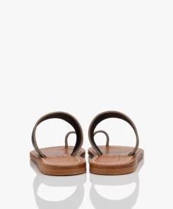 K. Jacques St. Tropez Nagoya Leren Slippers - Pul Marine -Kleding Series Winkel K Jacques St Tropez Nagoya Pul Marine 05 scaled