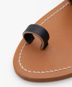 K. Jacques St. Tropez Nagoya Leren Slippers - Pul Marine -Kleding Series Winkel K Jacques St Tropez Nagoya Pul Marine 08 scaled