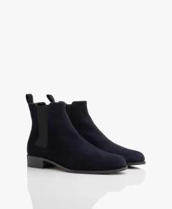 Panara Chelsea Suède Leren Laarzen - Donkerblauw -Kleding Series Winkel Panara Chelsea Sude Leren Laarzen Donkerblauw 03 scaled