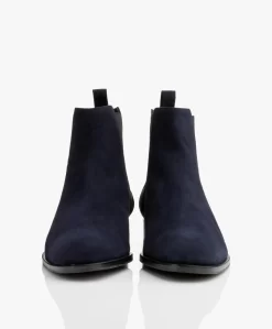 Panara Chelsea Suède Leren Laarzen - Donkerblauw -Kleding Series Winkel Panara Chelsea Sude Leren Laarzen Donkerblauw 04 scaled