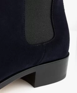 Panara Chelsea Suède Leren Laarzen - Donkerblauw -Kleding Series Winkel Panara Chelsea Sude Leren Laarzen Donkerblauw 07 scaled