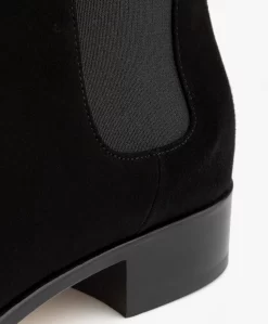 Panara Chelsea Suède Leren Laarzen - Zwart -Kleding Series Winkel Panara Chelsea Sude Leren Laarzen Zwart 03 scaled