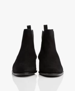 Panara Chelsea Suède Leren Laarzen - Zwart -Kleding Series Winkel Panara Chelsea Sude Leren Laarzen Zwart 06 scaled