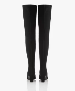 Panara Overknee Stretchlaarzen Met Hak - Zwart -Kleding Series Winkel Panara Overknee Stretchlaarzen met Hak Zwart 204 scaled