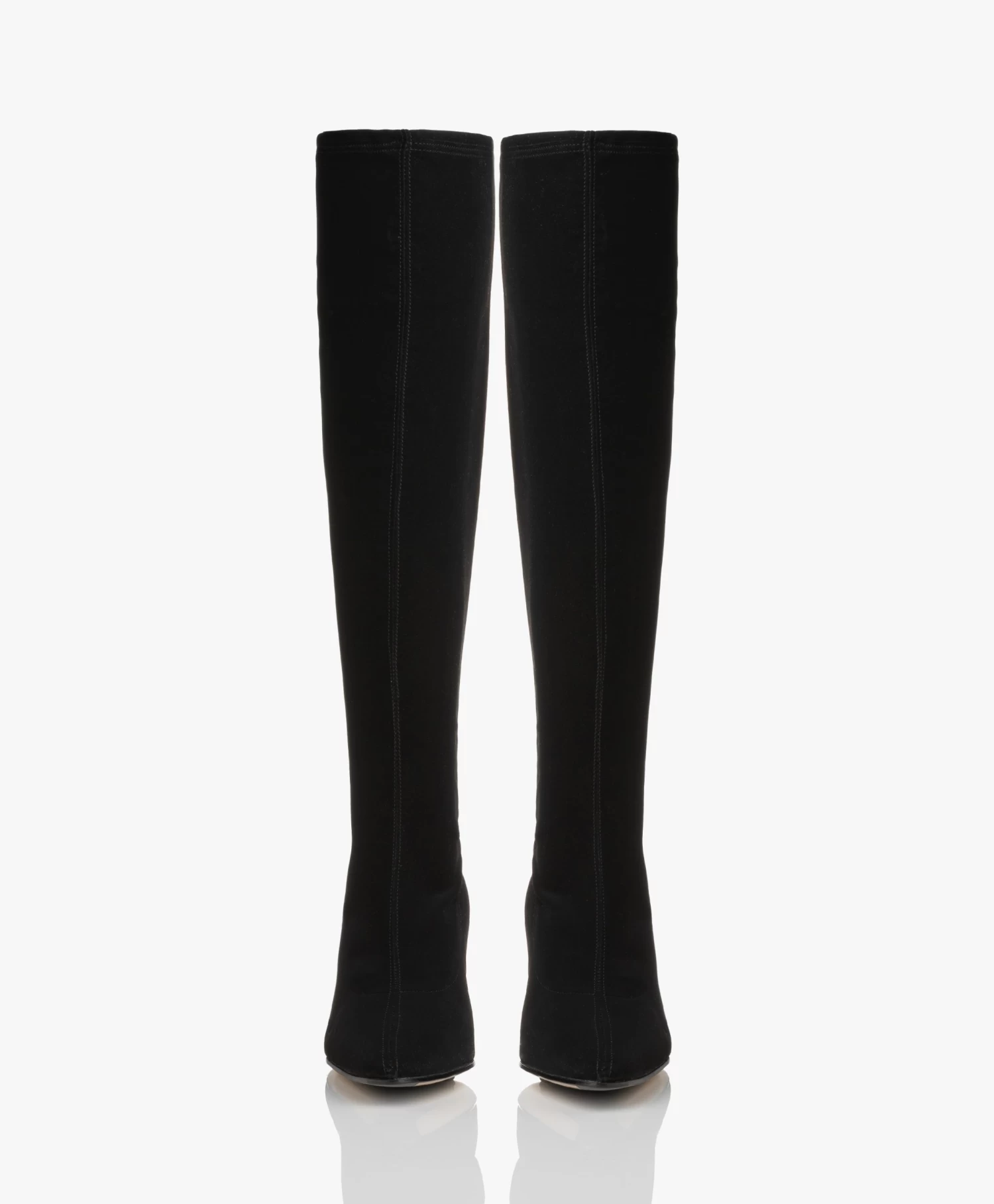 Panara Stretchlaarzen Met Hak - Zwart 9 Panara Stretchlaarzen Met Hak - Zwart - Afbeelding 9