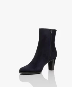 Panara Suède Enkellaars Met Hak - Donkerblauw -Kleding Series Winkel Panara Sude Enkellaars met Hak Donkerblauw 2043 scaled