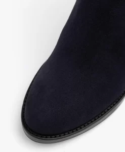 Panara Suède Enkellaars Met Hak - Donkerblauw -Kleding Series Winkel Panara Sude Enkellaars met Hak Donkerblauw 2046 scaled