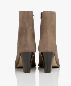 Panara Suède Enkellaars Met Hak - Taupe -Kleding Series Winkel Panara Sude Enkellaars met Hak Taupe 353 scaled