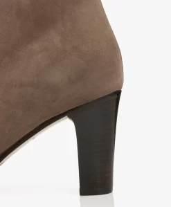 Panara Suède Enkellaars Met Hak - Taupe -Kleding Series Winkel Panara Sude Enkellaars met Hak Taupe 354 scaled