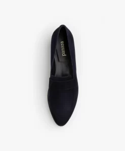 Panara Suède Instapper Met Platte Hak - Donkerblauw -Kleding Series Winkel Panara Sude Instapper met Platte Hak Donkerblauw 1057 scaled