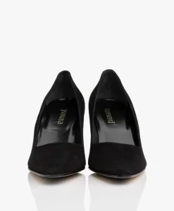 Panara Suède Pumps - Zwart -Kleding Series Winkel Panara Sude Pumps Zwart 06 scaled
