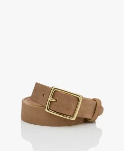 Rag & BoneBoyfriend Suède Leren Riem - Camel
