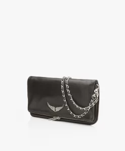 Zadig & Voltaire Rock Leren Schoudertas/Clutch - Zwart -Kleding Series Winkel Zadig Voltaire Rock Noir 02