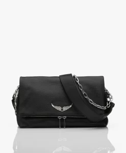 Zadig & Voltaire Rocky Leren Cross-Body Tas - Zwart