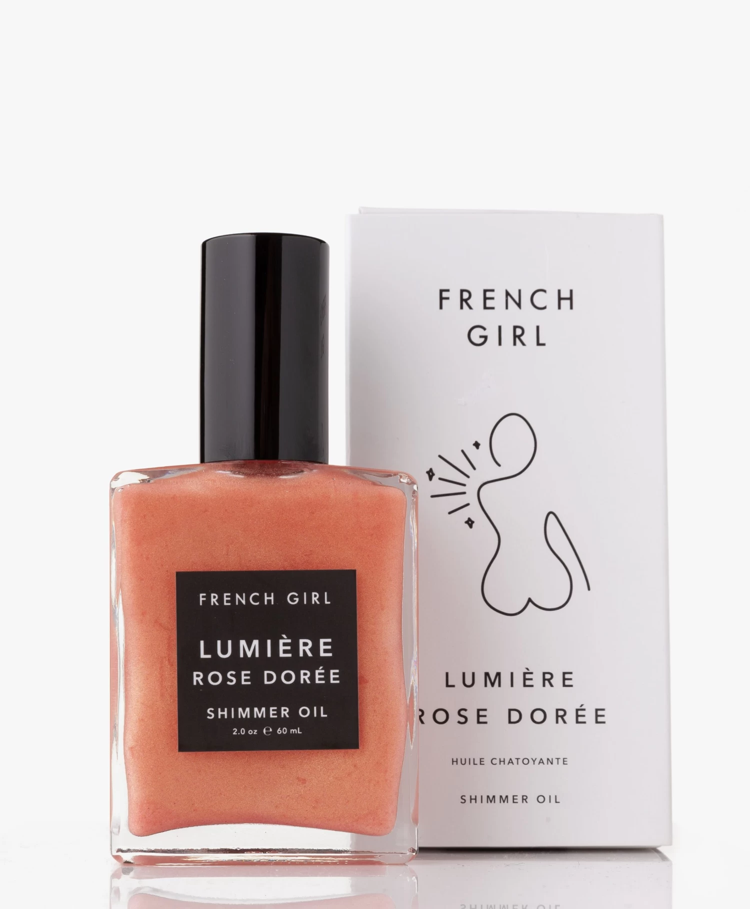 French Girl Lumière Rose Dorée Glinsterende Olie 2 French Girl Lumière Rose Dorée Glinsterende Olie - Afbeelding 2