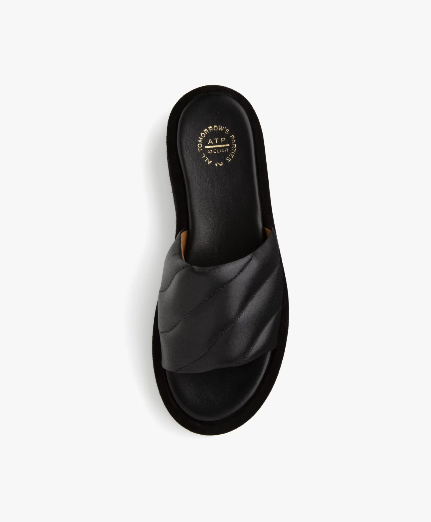 Atp Atelier Bergamo Nappa Leren Sandalen Met Plateauzool - Zwart 13 Atp Atelier Bergamo Nappa Leren Sandalen Met Plateauzool - Zwart - Afbeelding 13