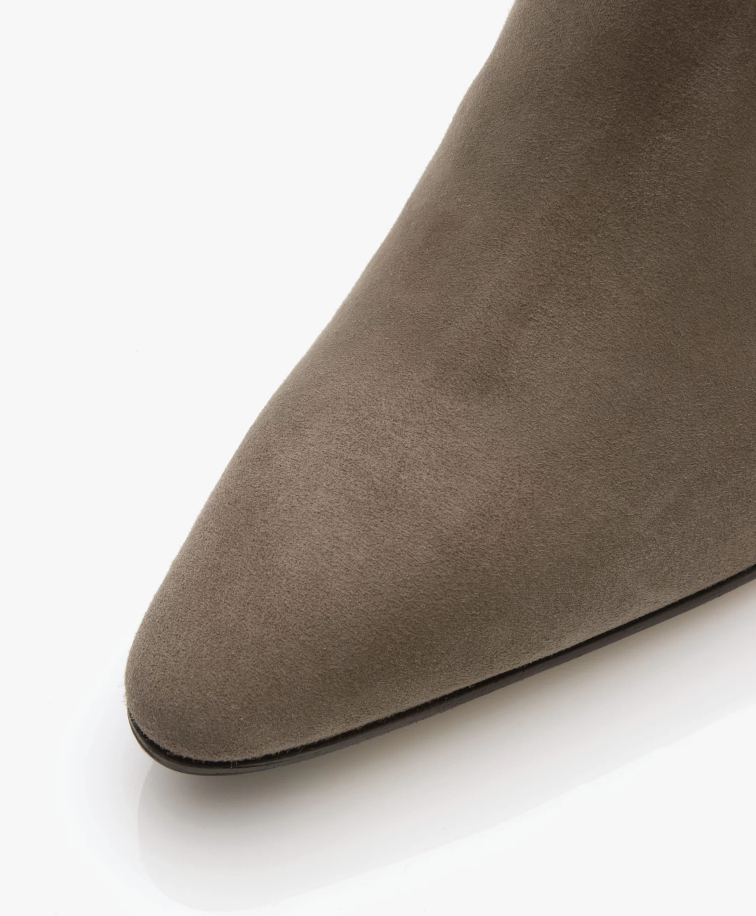 Panara Suède Leren Enkellaarzen - Taupe 3 Panara Suède Leren Enkellaarzen - Taupe - Afbeelding 3