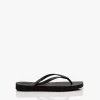 Sleepers Tapered Teenslippers Van Natuurlijk Rubber - Zwart