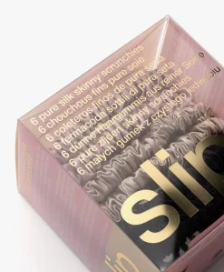 Slip™ 6-Pack Skinnies Zijden Scrunchies - Zwart/Beige/Roze -Kleding Series Winkel aae6baf2 d809 435c a441 a48068616f3d 02 scaled