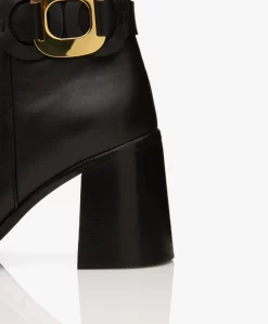 See By Chloé Chany Leren Enkellaarzen - Zwart/Goud -Kleding Series Winkel ab9cfab8 8a03 49f4 9f2c 865d1339ffa0 02 scaled
