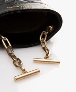 Vanessa Bruno Doorgestikt Leren Telefoontasje - Zwart -Kleding Series Winkel aba070a1 a4ee 448c 8334 d349abd654a0 02 scaled