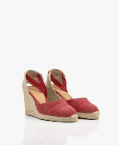 Castañer Carina 10Cm Canvas Sleehak Espadrilles - Karmijnrood -Kleding Series Winkel acdd3d05 6bed 4258 8e59 3087971ade77 04 scaled