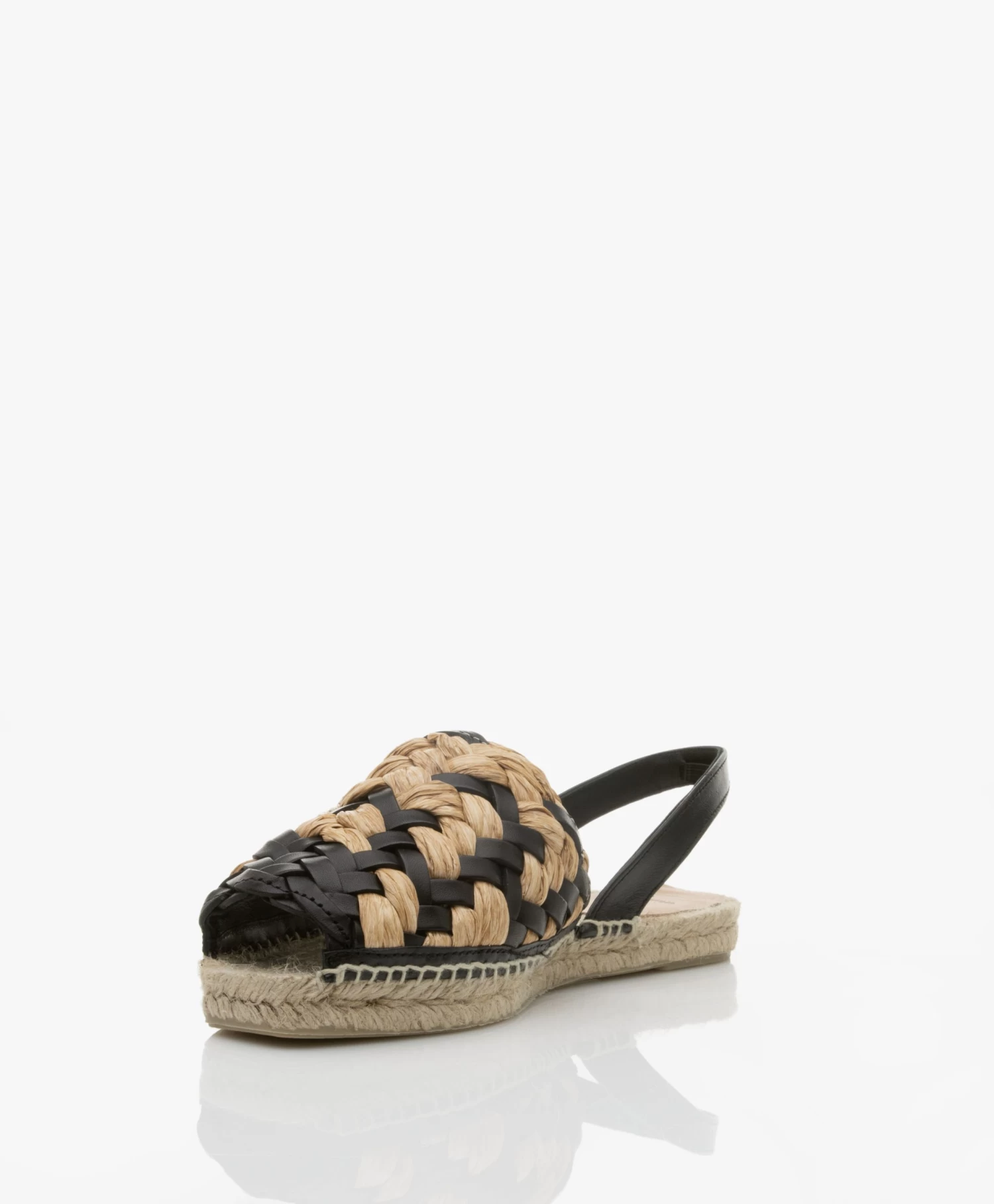 Castañer Pomila Slingback Espadrilles - Naturel/Zwart 8 Castañer Pomila Slingback Espadrilles - Naturel/Zwart - Afbeelding 8
