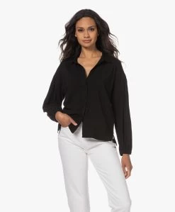 Denham Madison Viscosemix Blouse - Zwart