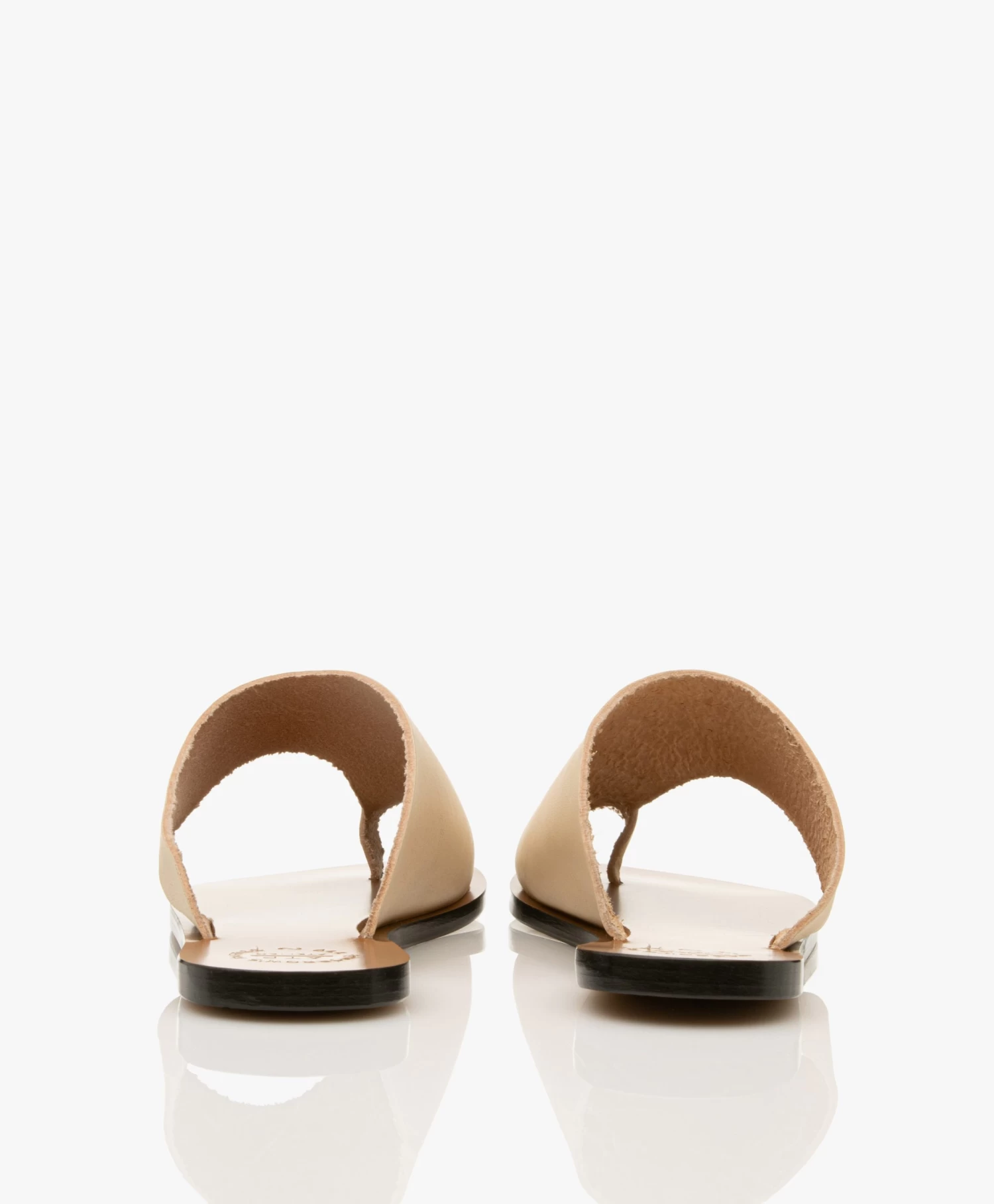 Atp Atelier Rosa Leren Slippers - Limestone 7 Atp Atelier Rosa Leren Slippers - Limestone - Afbeelding 7