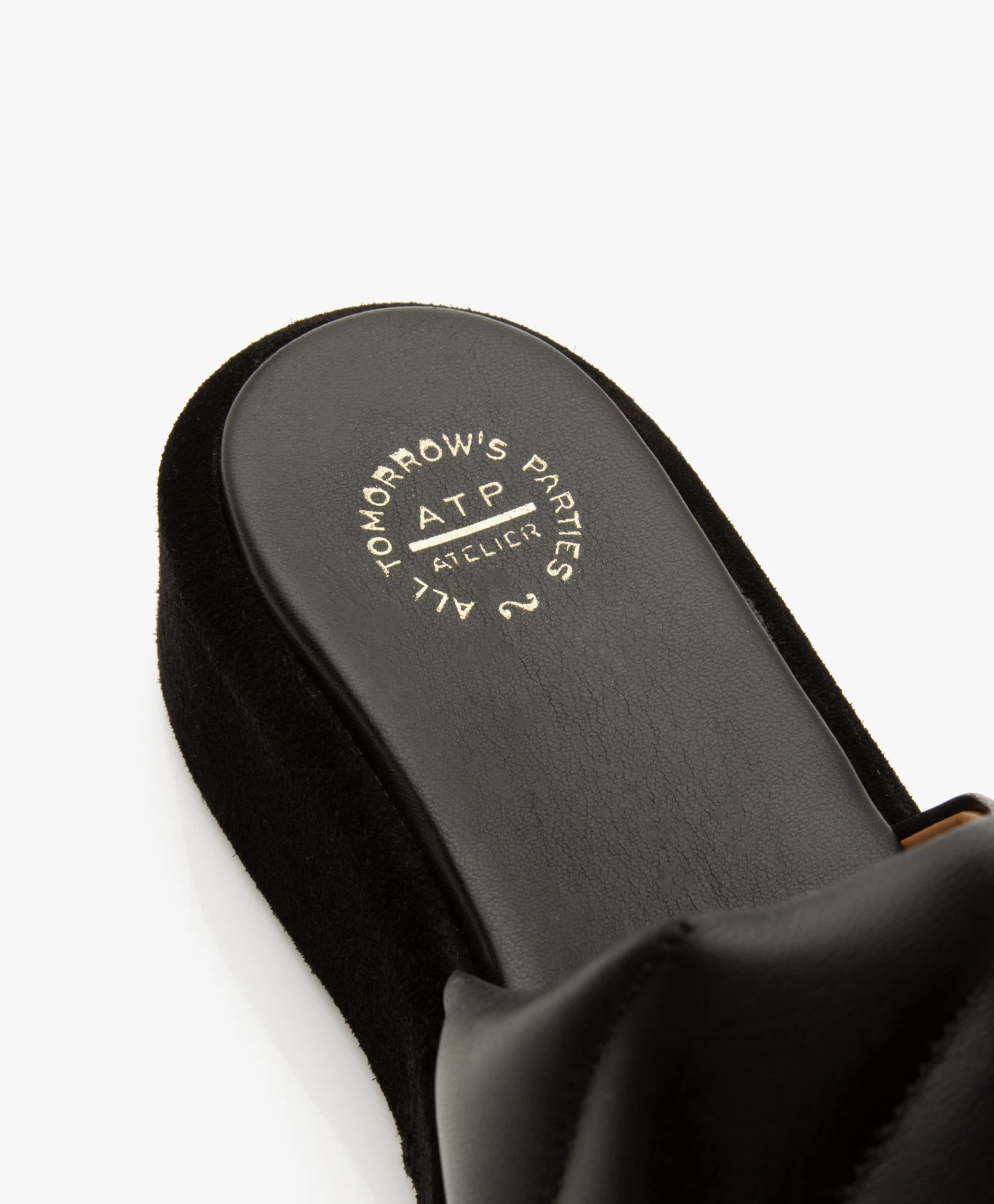 Atp Atelier Bergamo Nappa Leren Sandalen Met Plateauzool - Zwart 11 Atp Atelier Bergamo Nappa Leren Sandalen Met Plateauzool - Zwart - Afbeelding 11