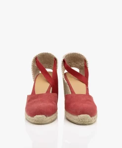 Castañer Carina 10Cm Canvas Sleehak Espadrilles - Karmijnrood -Kleding Series Winkel b9ac8589 30f1 436a 86be d6a5b264fbeb 05 scaled