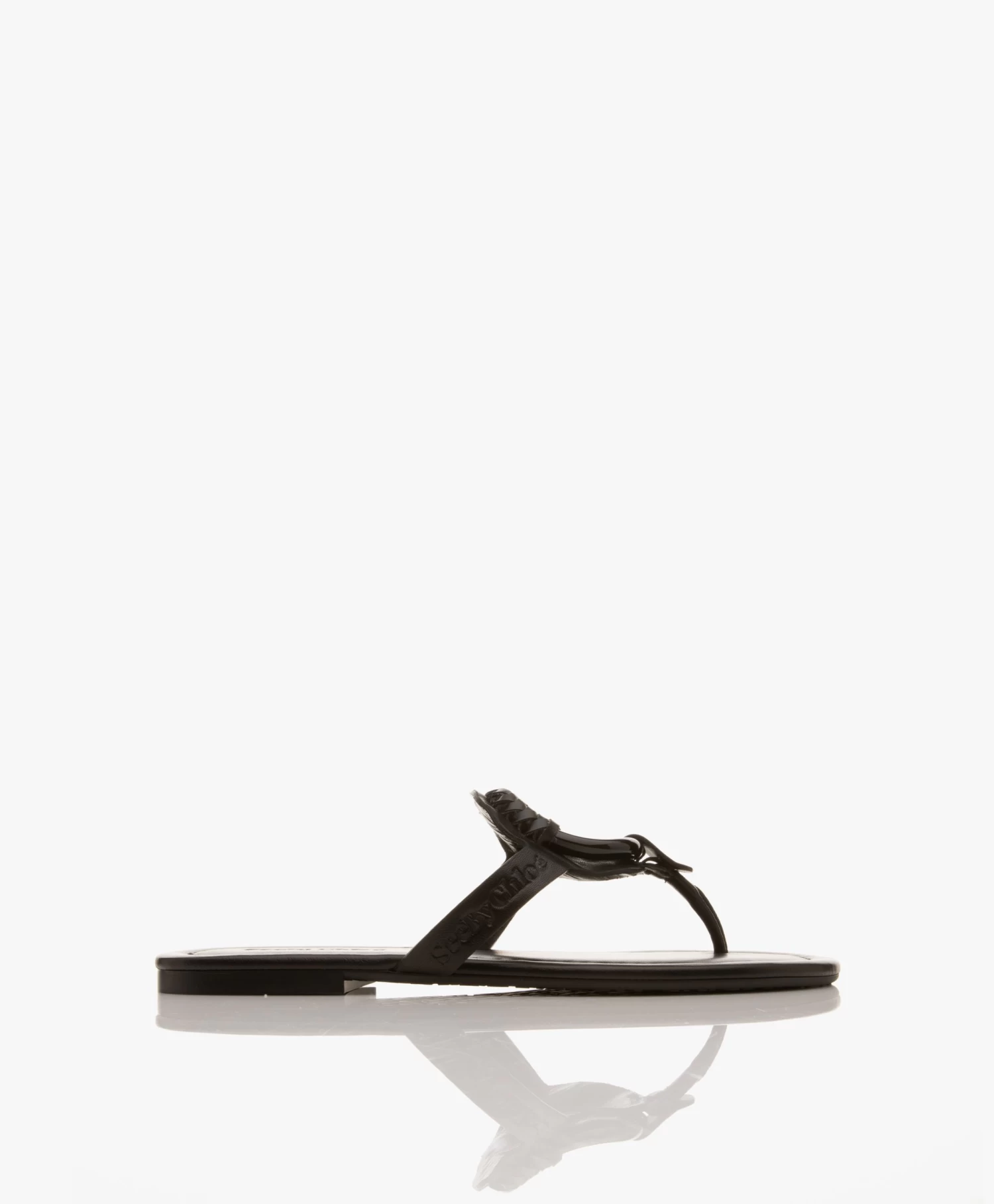 See By Chloé Hana Leren Slippers - Zwart/Zwart 1 See By Chloé Hana Leren Slippers - Zwart/Zwart
