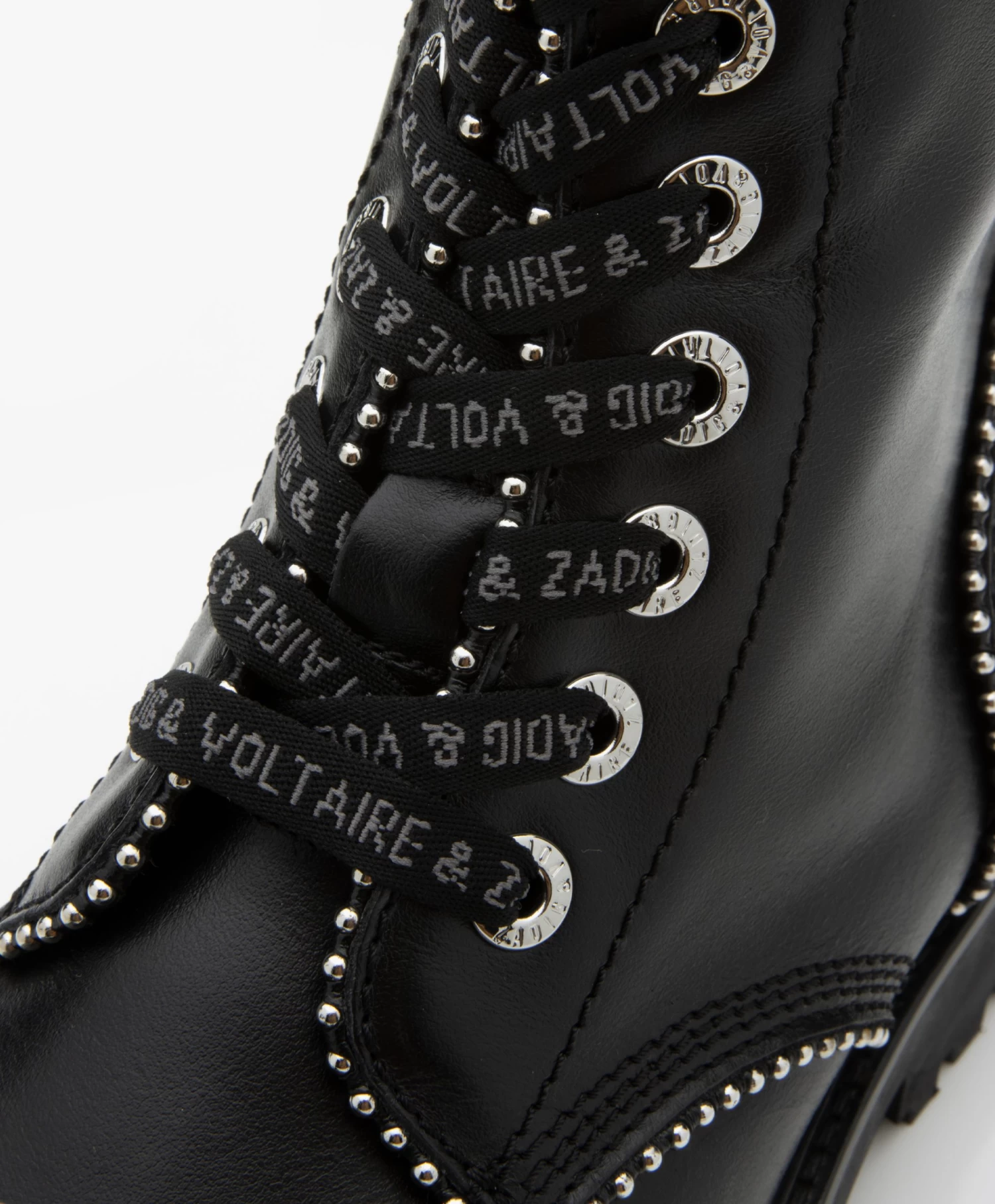 Zadig & Voltaire Joe Leren Veterlaarzen Met Studs - Zwart 9 Zadig & Voltaire Joe Leren Veterlaarzen Met Studs - Zwart - Afbeelding 9