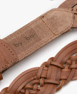 By-Bar Gevlochten Leren Riem - Cognac -Kleding Series Winkel by bar Braided Leather Belt Cognac 257 scaled