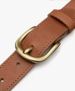 By-Bar Gevlochten Leren Riem - Cognac -Kleding Series Winkel by bar Braided Leather Belt Cognac 259 scaled